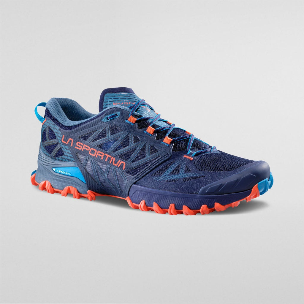 Bushido III  Mountain Running Shoes  Deep Sea/Cherry Tomato