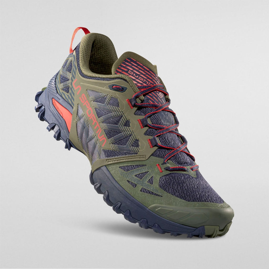 Bushido III  Mountain Running Shoes  Cypress/Mountain Red
